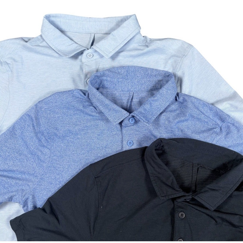 Lot Of 3 Lululemon Evolution Polo Shirt Mens Sz XS Performance Golf Stretch